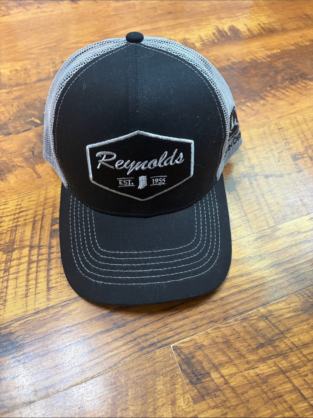 John Deere Black and Gray Mesh Logo Cap
